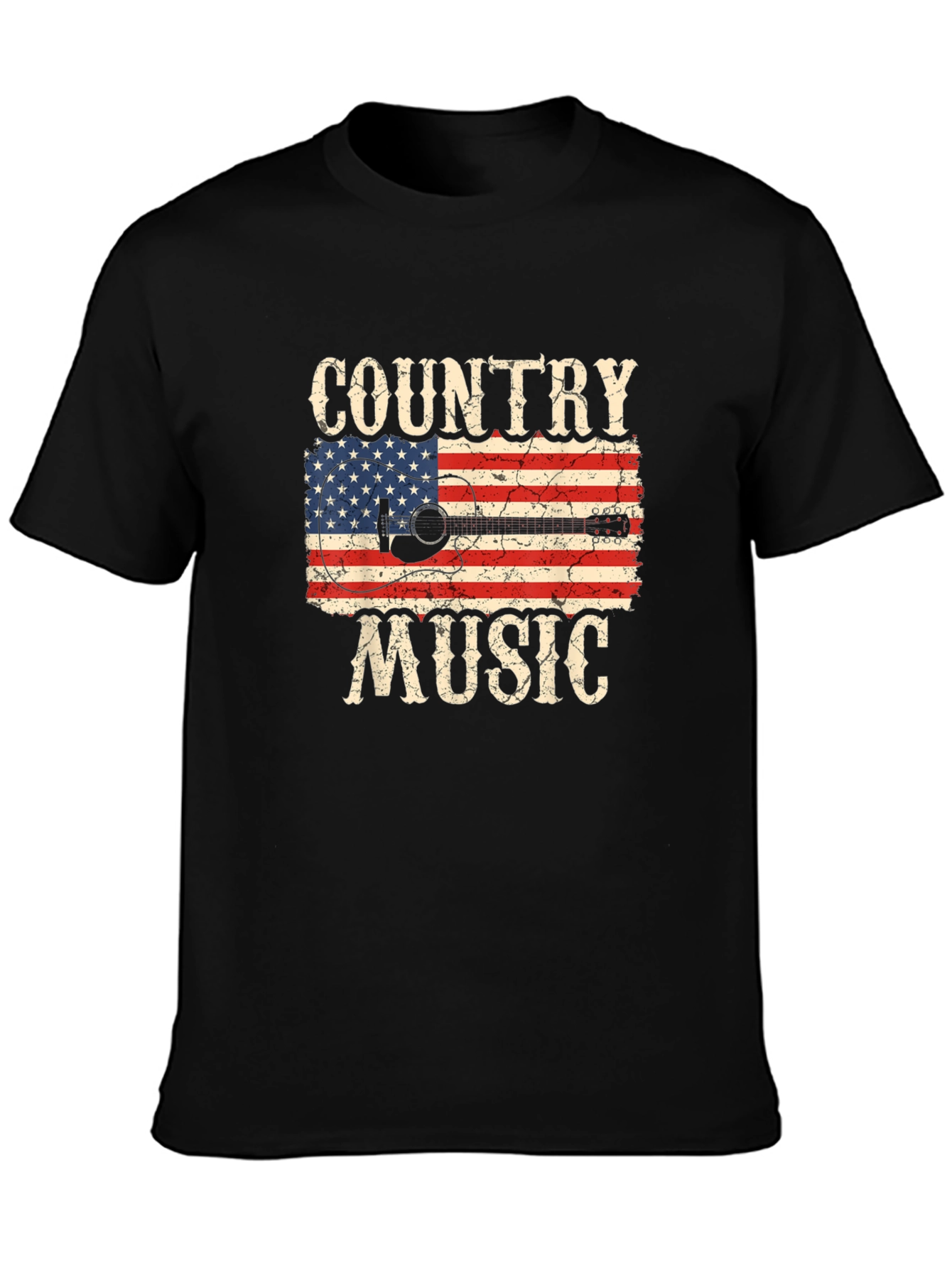 Country Music Flag Graphic T-Shirt