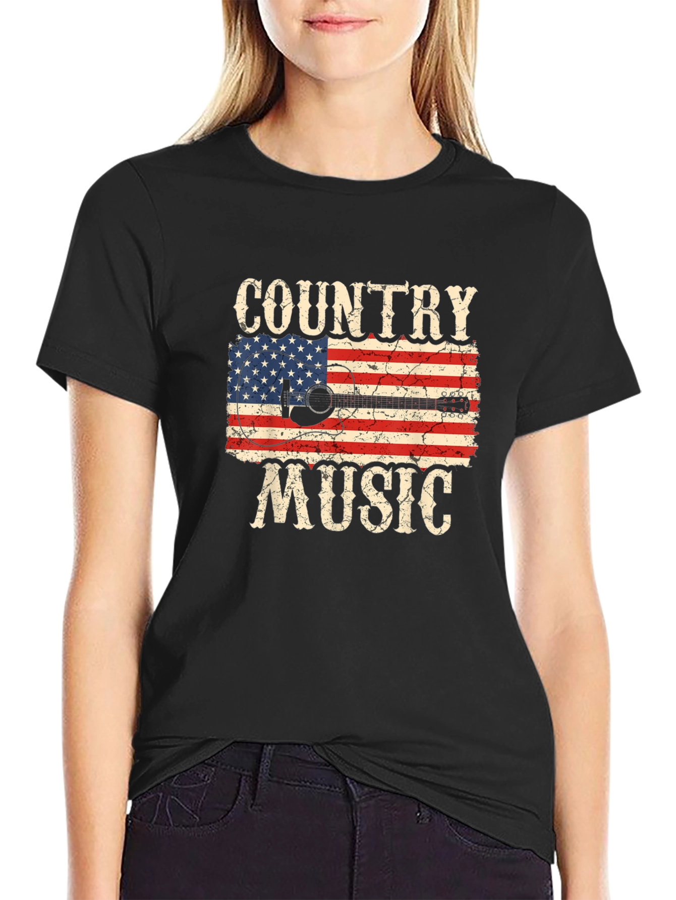 Country Music Flag Graphic T-Shirt