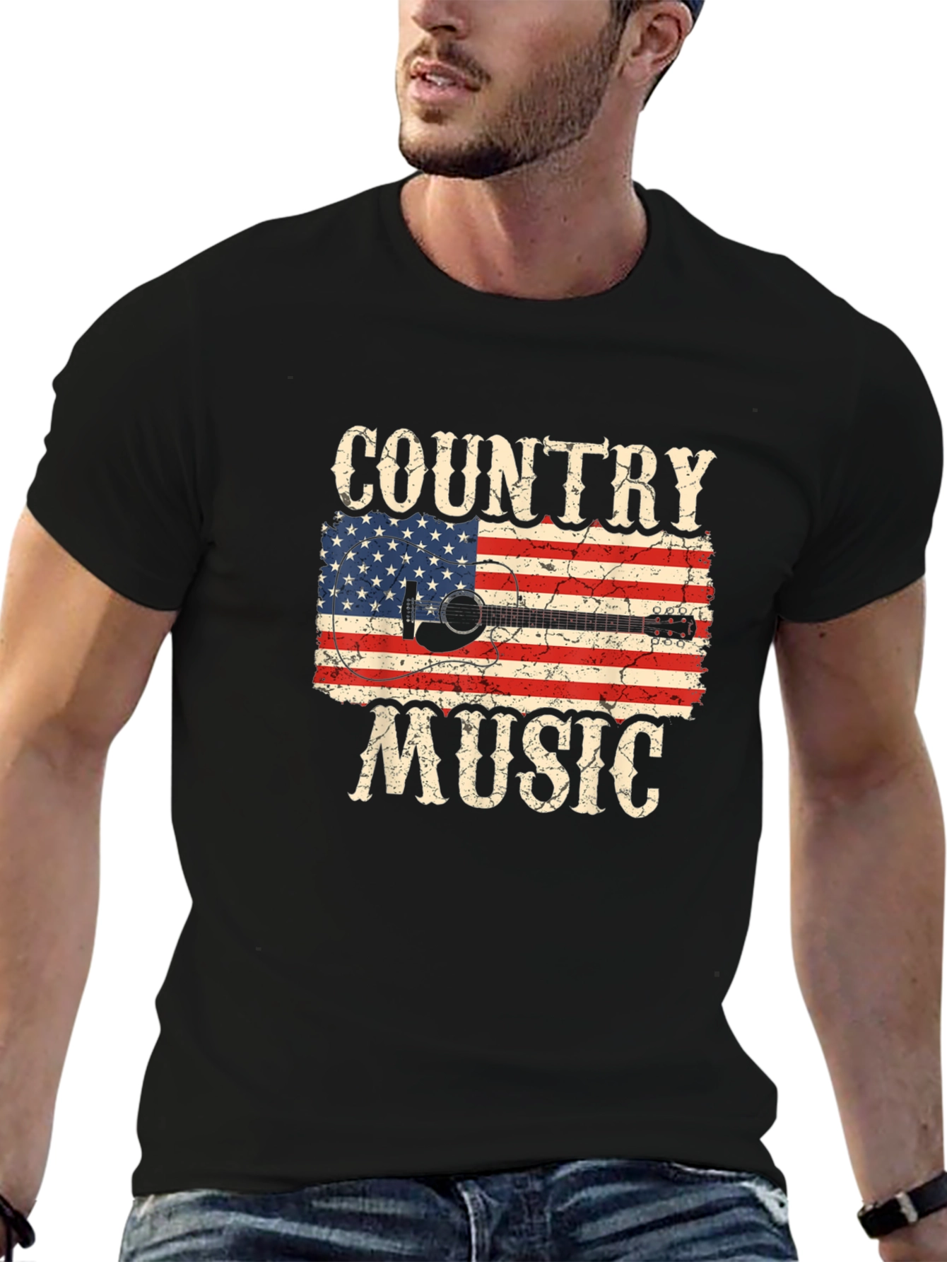 Country Music Flag Graphic T-Shirt