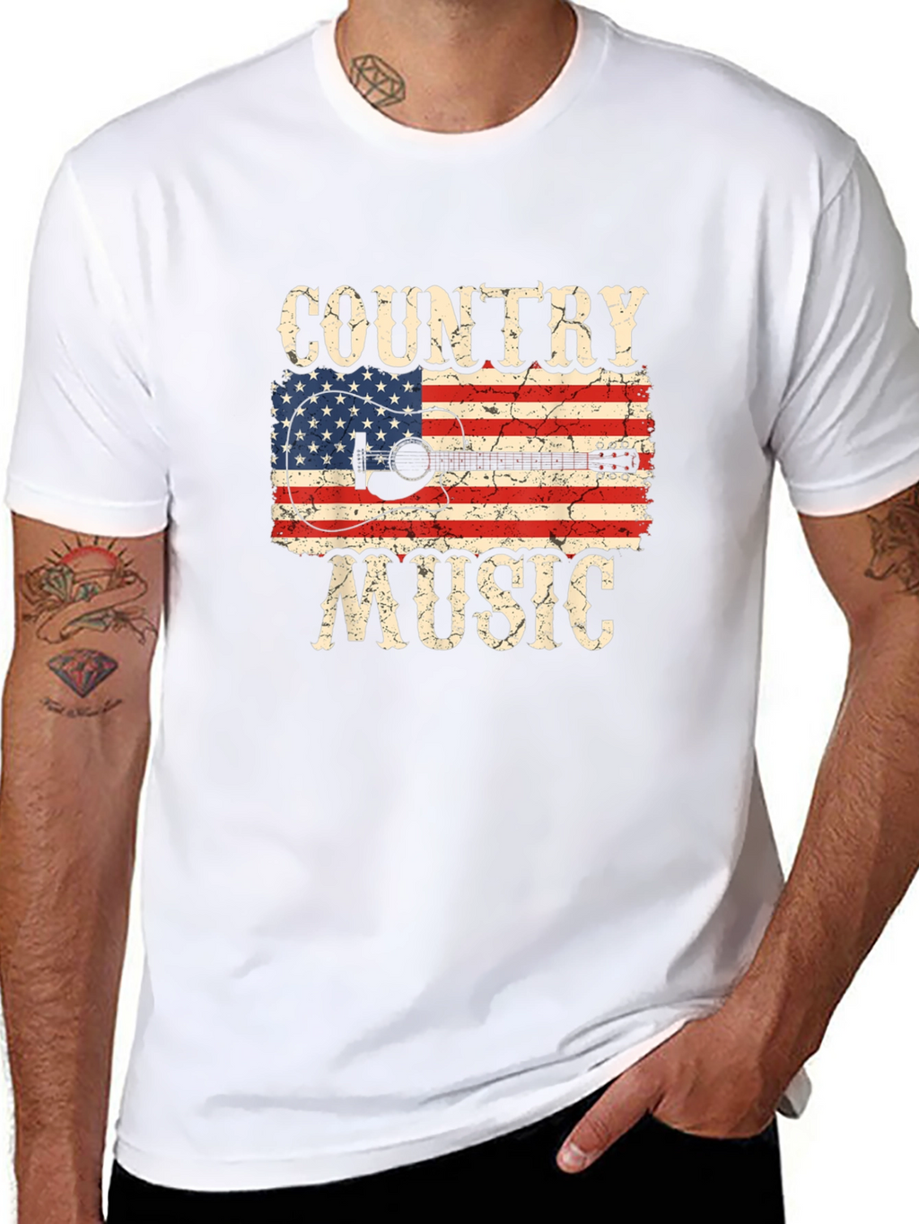 Country Music Flag Graphic T-Shirt