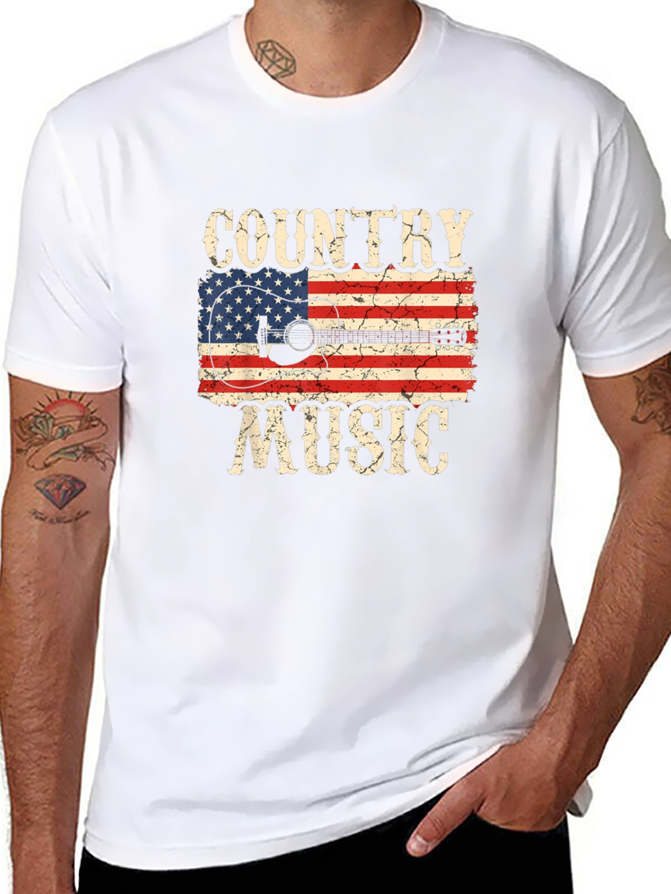 Country Music Flag Graphic T-Shirt
