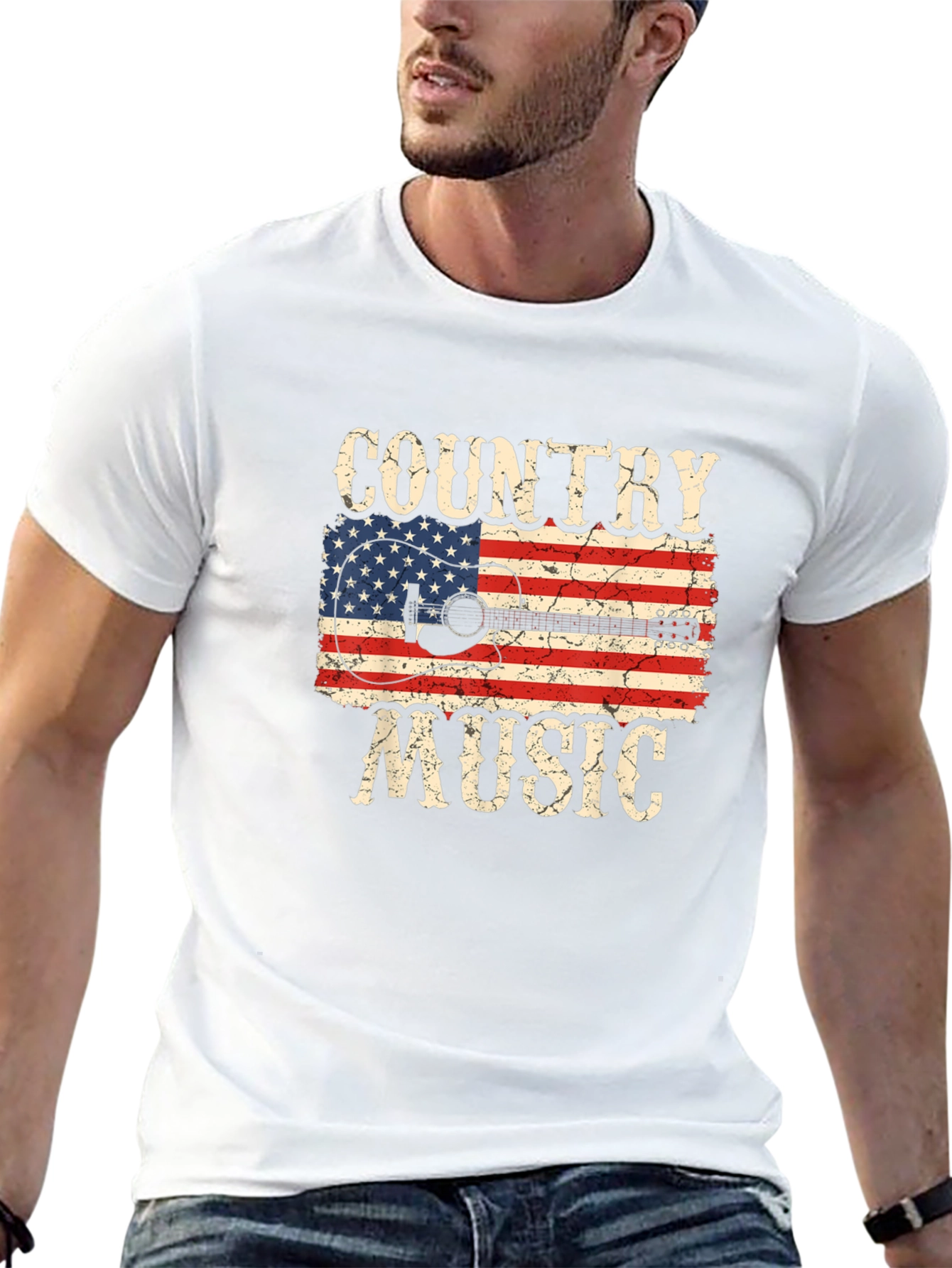 Country Music Flag Graphic T-Shirt