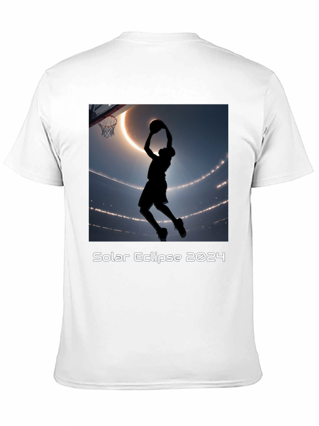 Solar Eclipse 2024 Basketball Graphic Tee