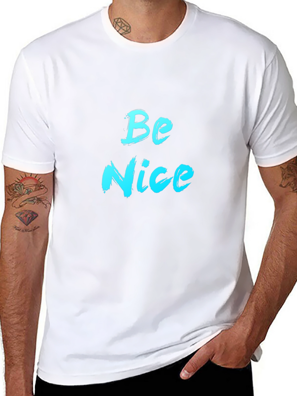 Be Nice Black T-Shirt - Casual Style
