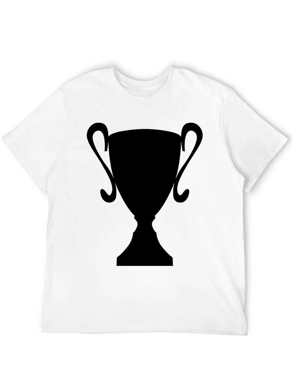 Silhouette Trophy Graphic Tee - Black Casual T-Shirt