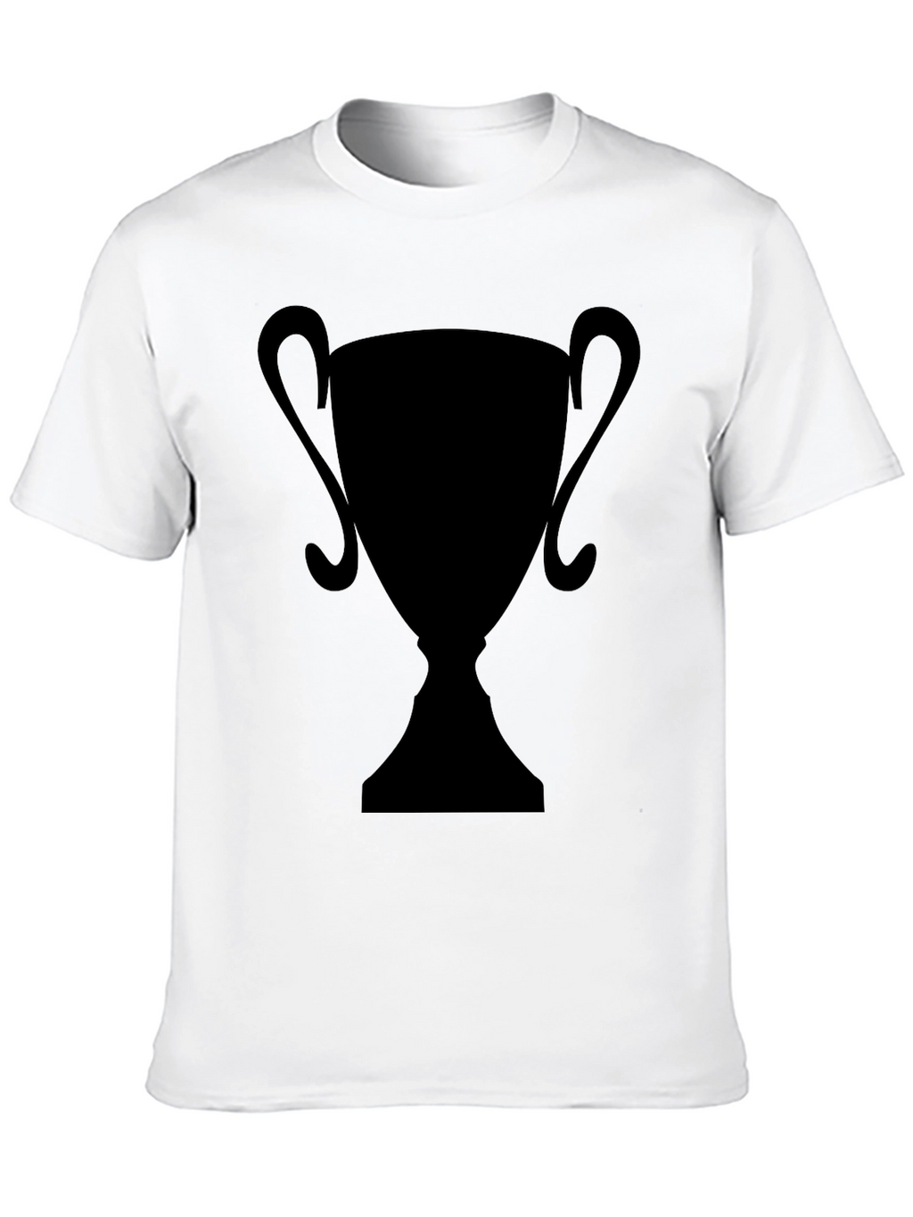 Silhouette Trophy Graphic Tee - Black Casual T-Shirt