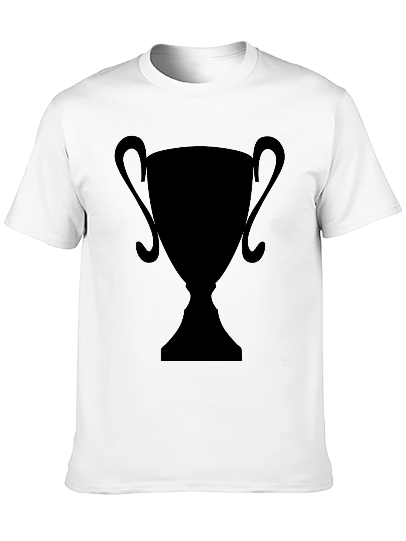 Silhouette Trophy Graphic Tee - Black Casual T-Shirt