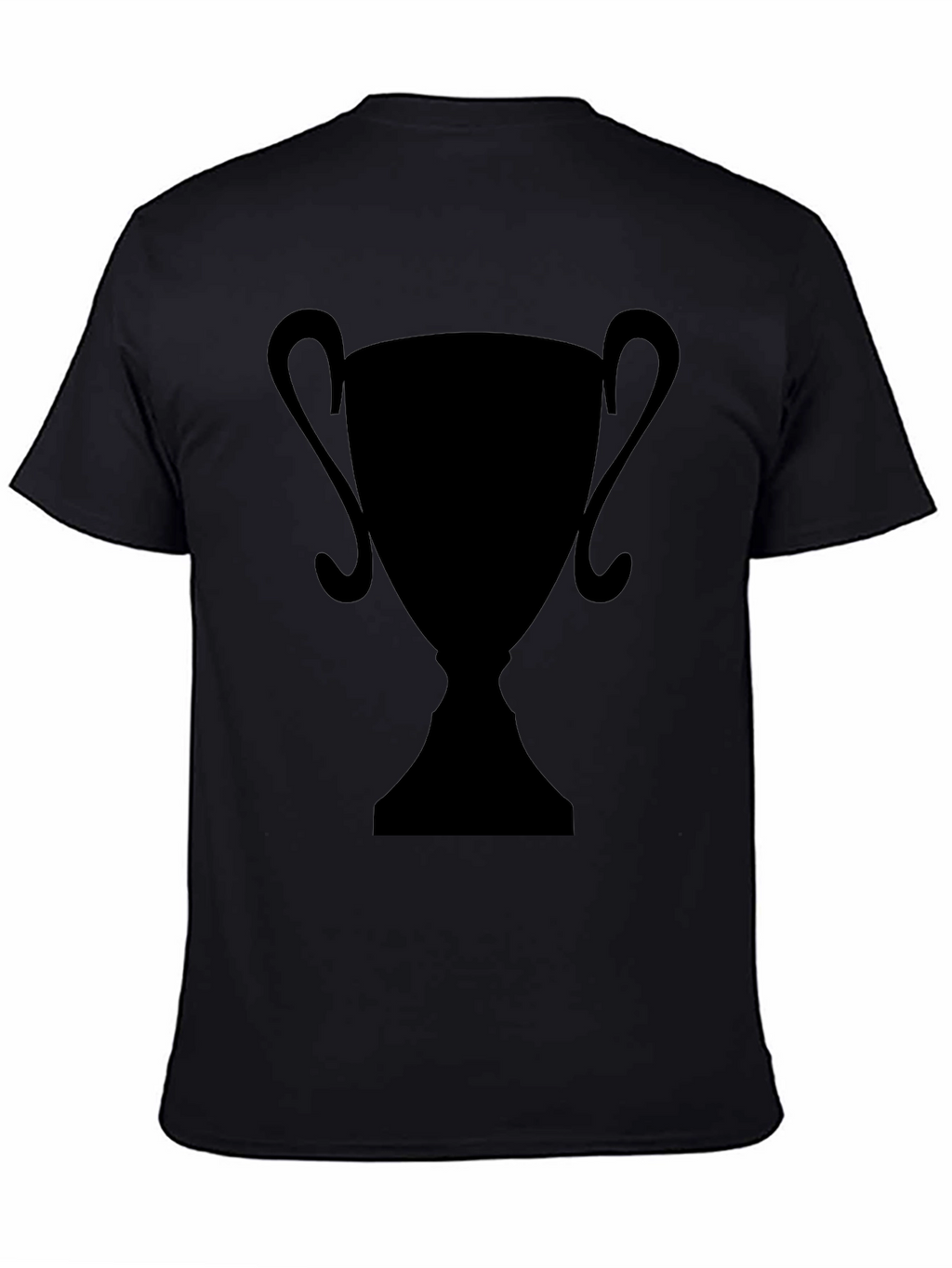 Silhouette Trophy Graphic Tee - Black Casual T-Shirt