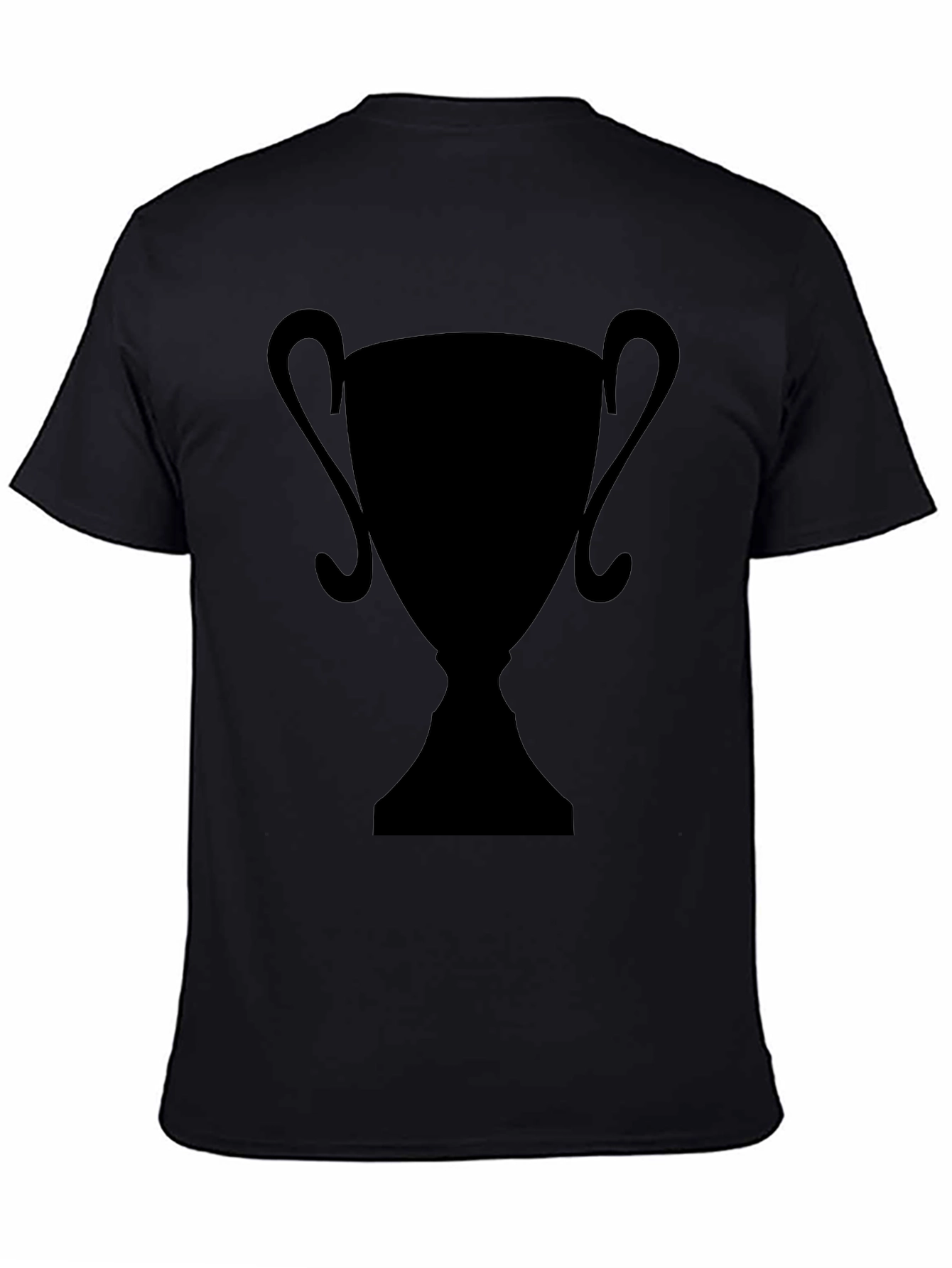Silhouette Trophy Graphic Tee - Black Casual T-Shirt
