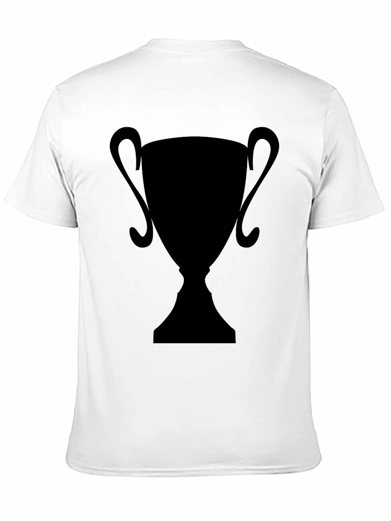 Silhouette Trophy Graphic Tee - Black Casual T-Shirt