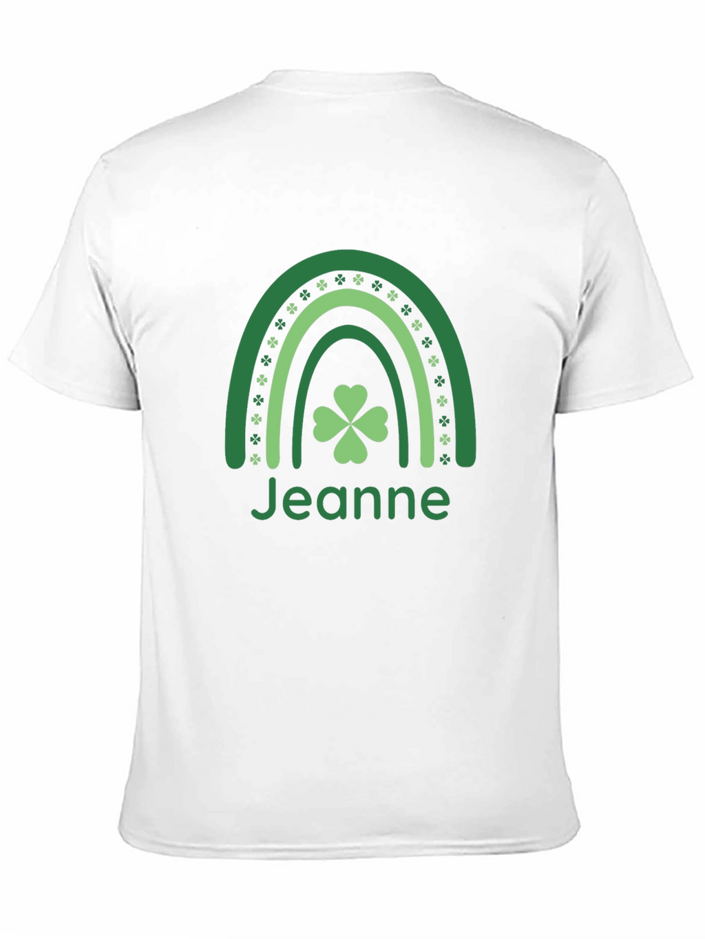Jeanne St. Patricks Day Shamrock Rainbow T-Shirt