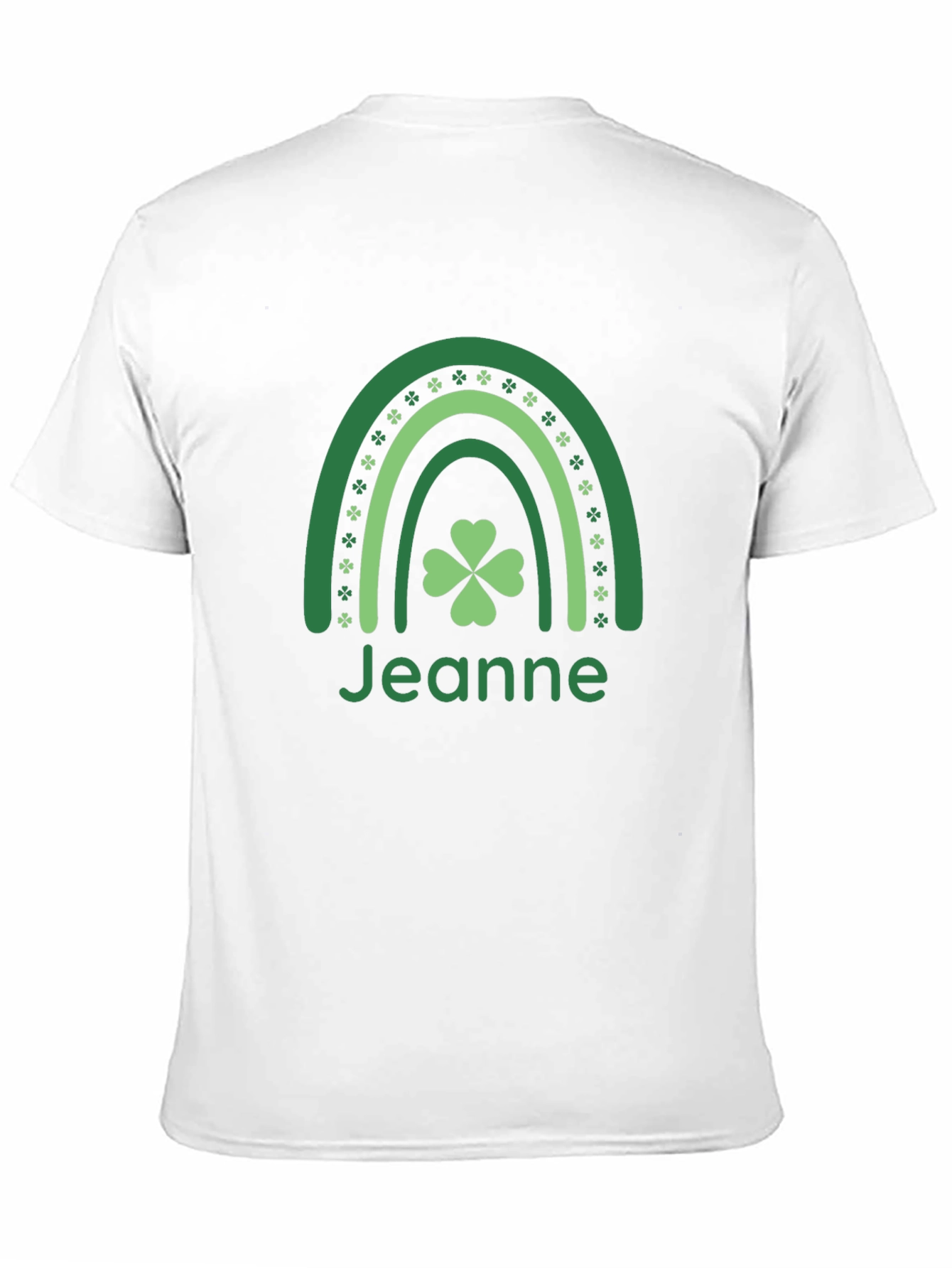 Jeanne St. Patricks Day Shamrock Rainbow T-Shirt