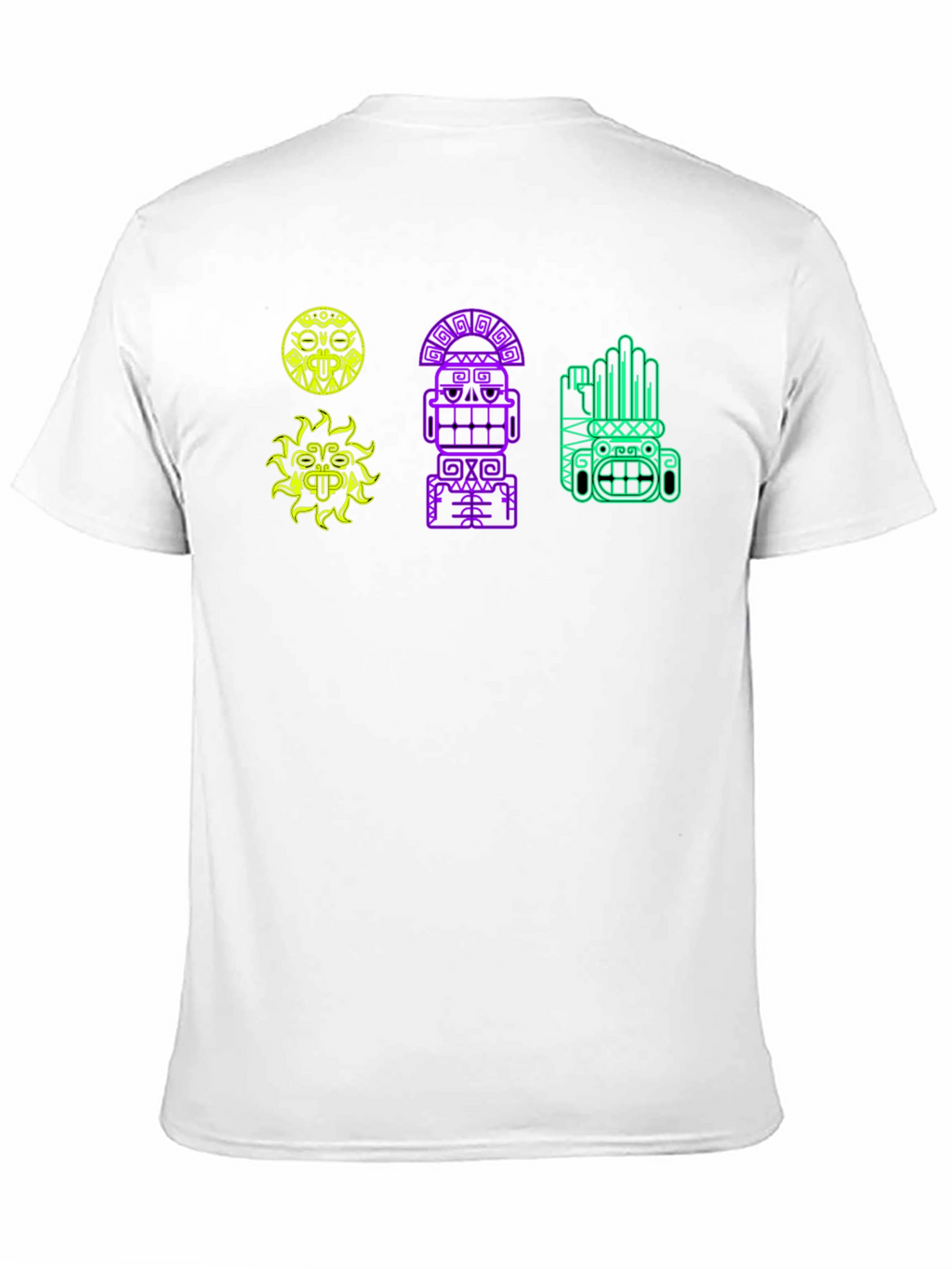 Tribal Graphic Tee - Black Cotton Comfort