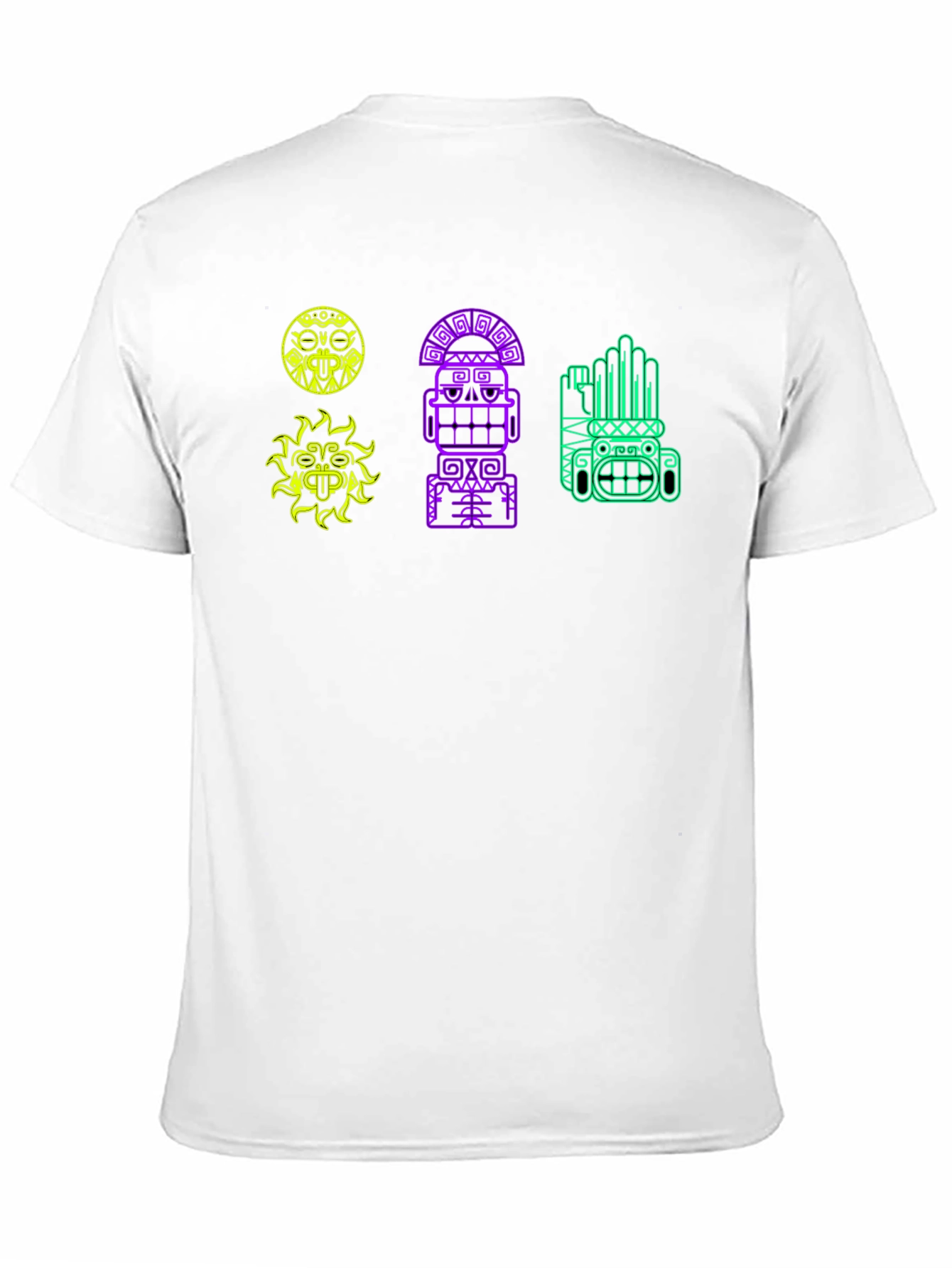 Tribal Graphic Tee - Black Cotton Comfort