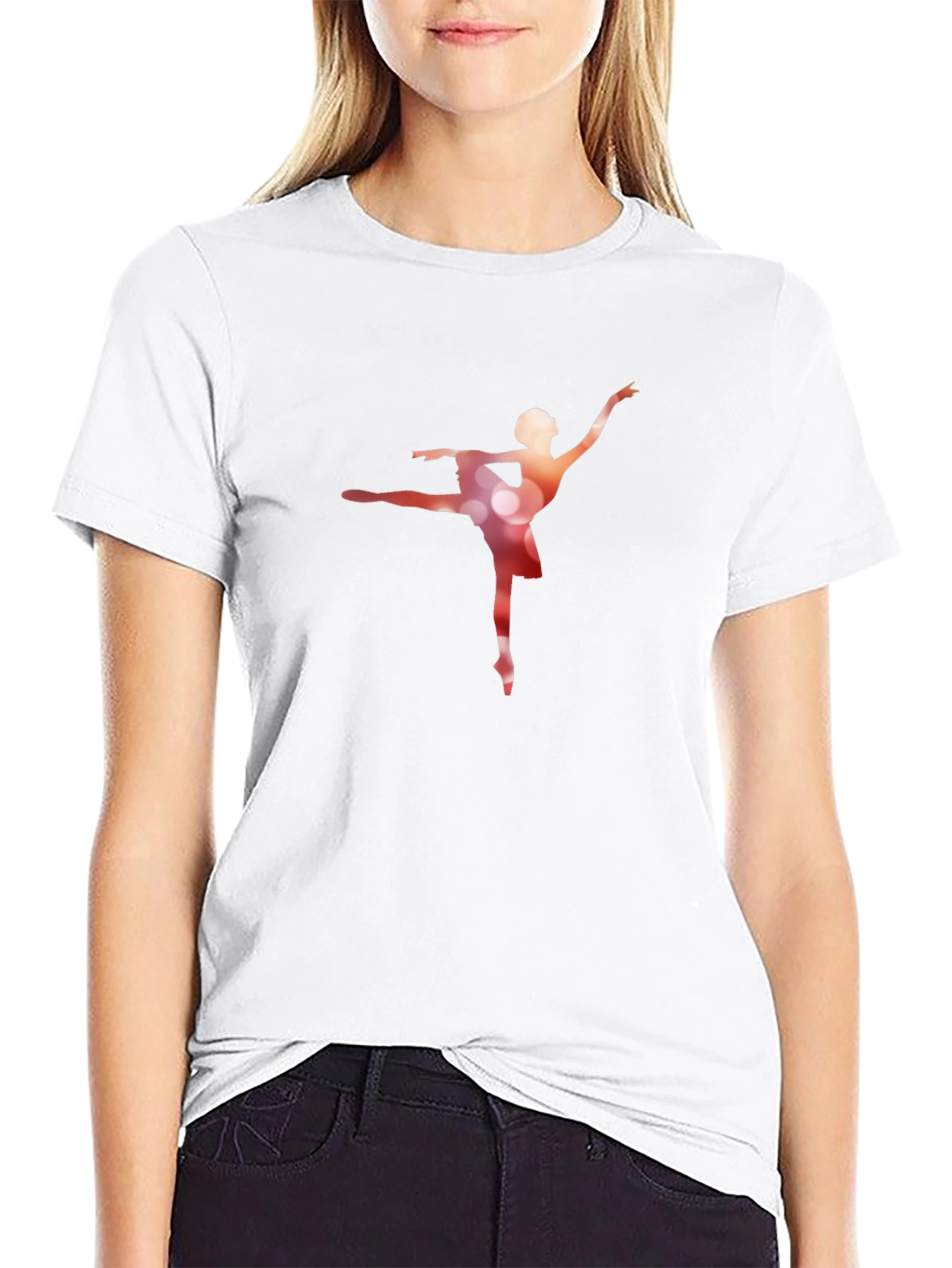 Ballerina Silhouette Black T-Shirt