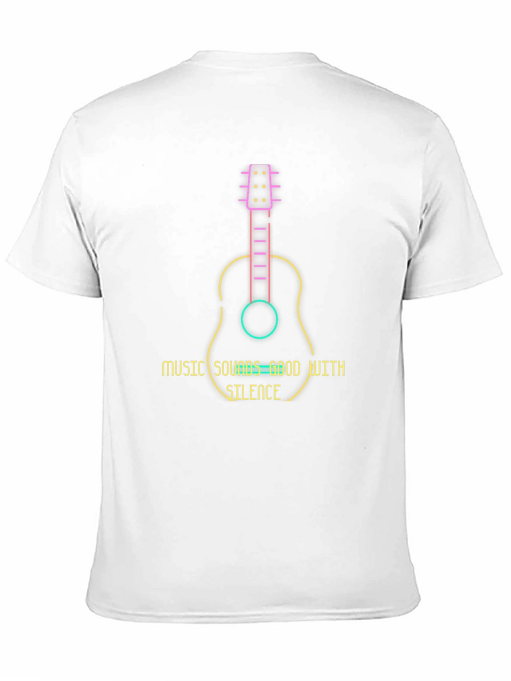 Guitar Music T-Shirt - Sounds Good With Silence