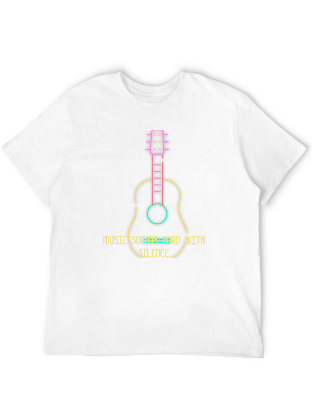 Guitar Music T-Shirt - Sounds Good With Silence