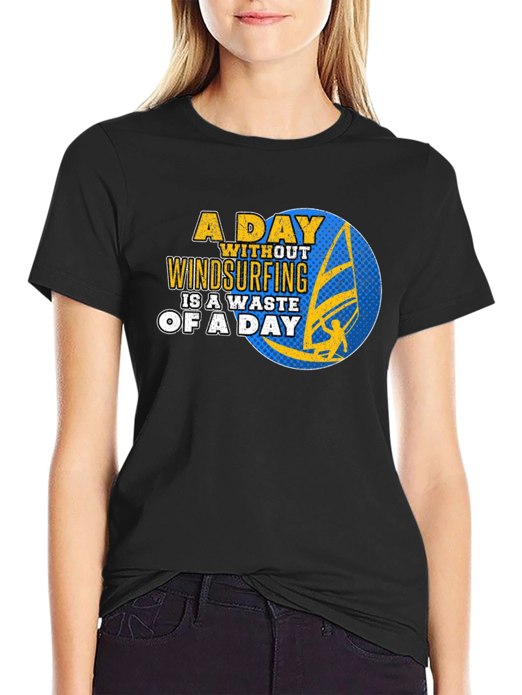 Windsurfing Graphic T-Shirt - A Day Without Windsurfing