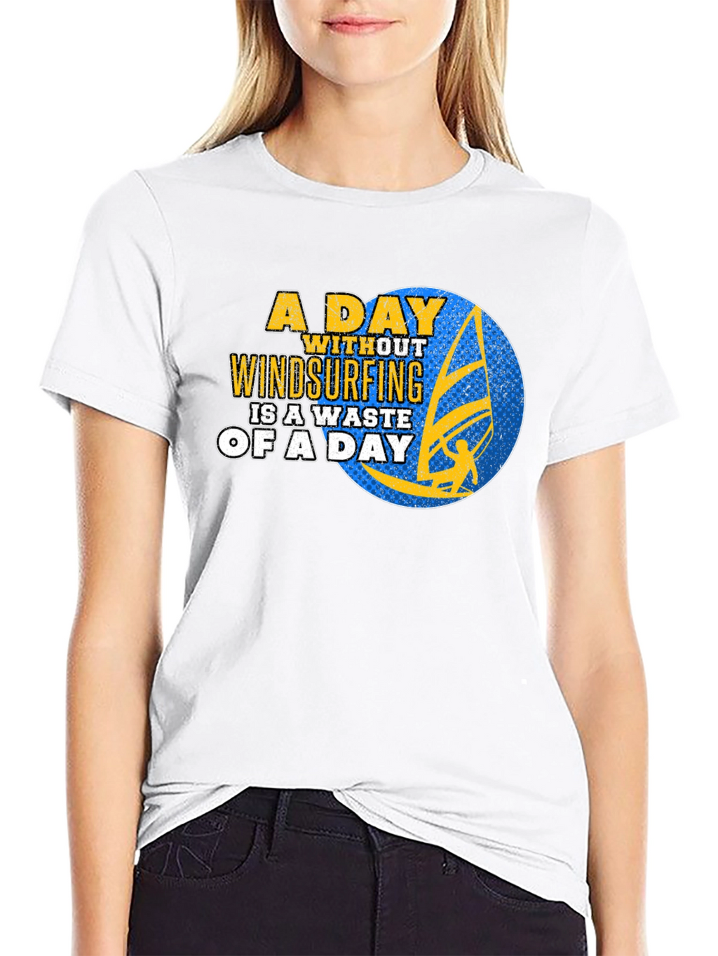 Windsurfing Graphic T-Shirt - A Day Without Windsurfing