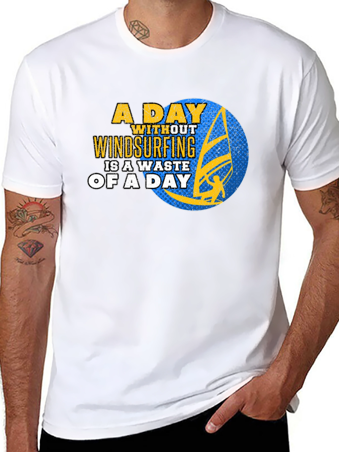 Windsurfing Graphic T-Shirt - A Day Without Windsurfing