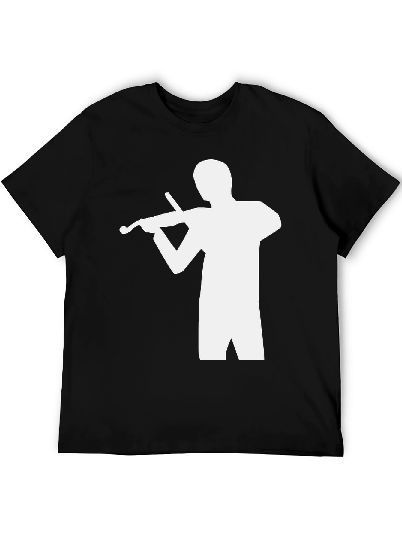 Musician Silhouette Black T-Shirt
