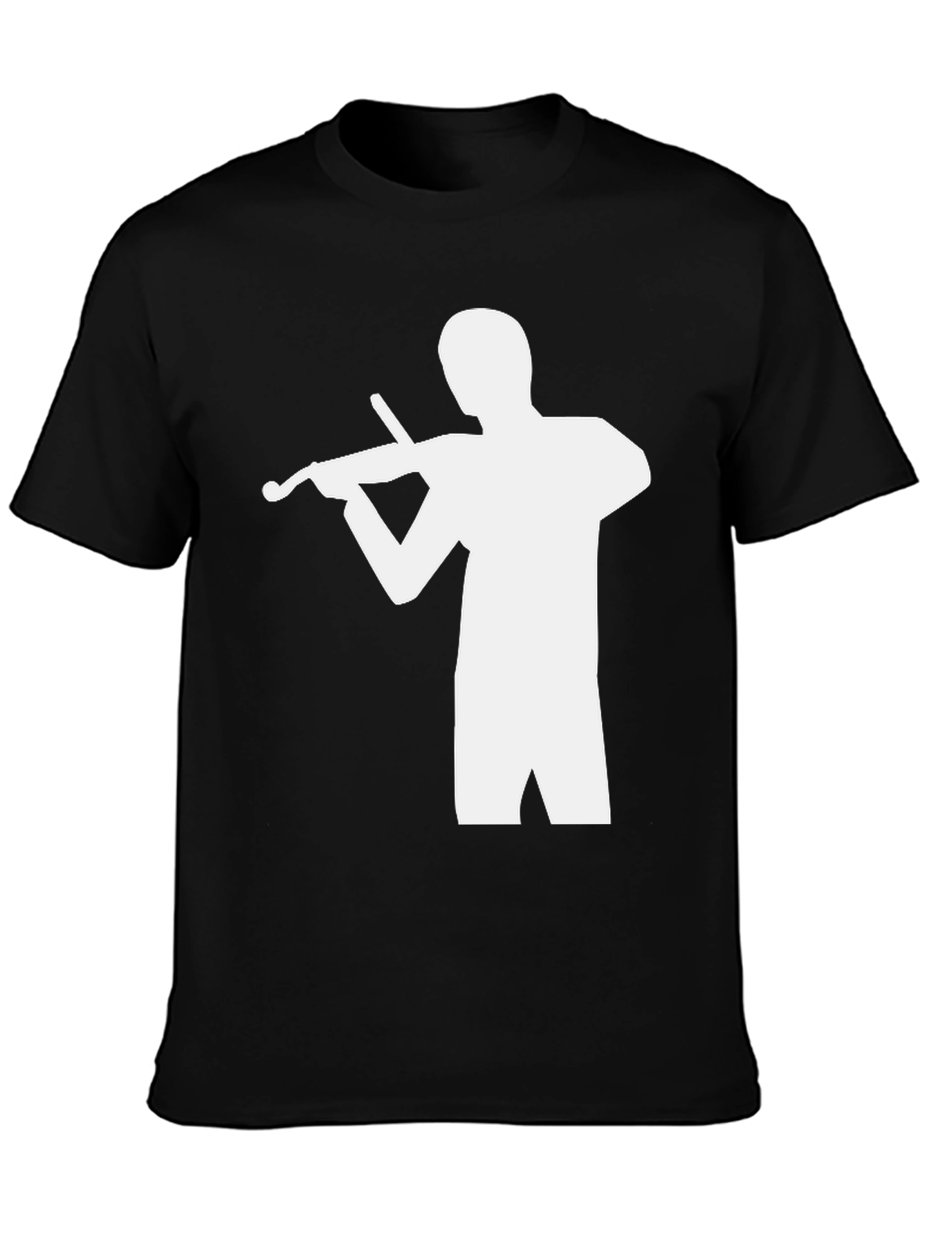 Musician Silhouette Black T-Shirt
