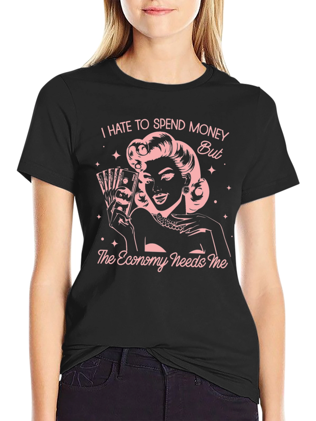 Funny I Hate to Spend Money Graphic T-Shirt