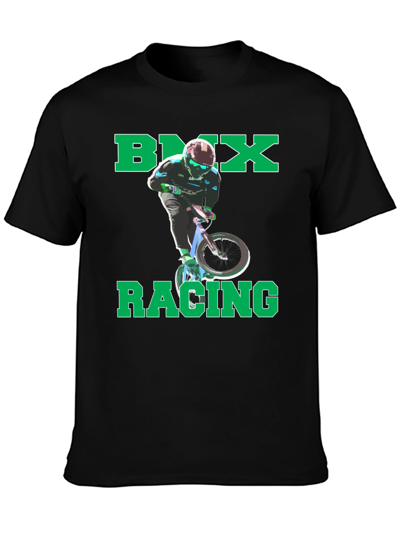 BMX Racing Graphic T-Shirt - Cool Rider Design