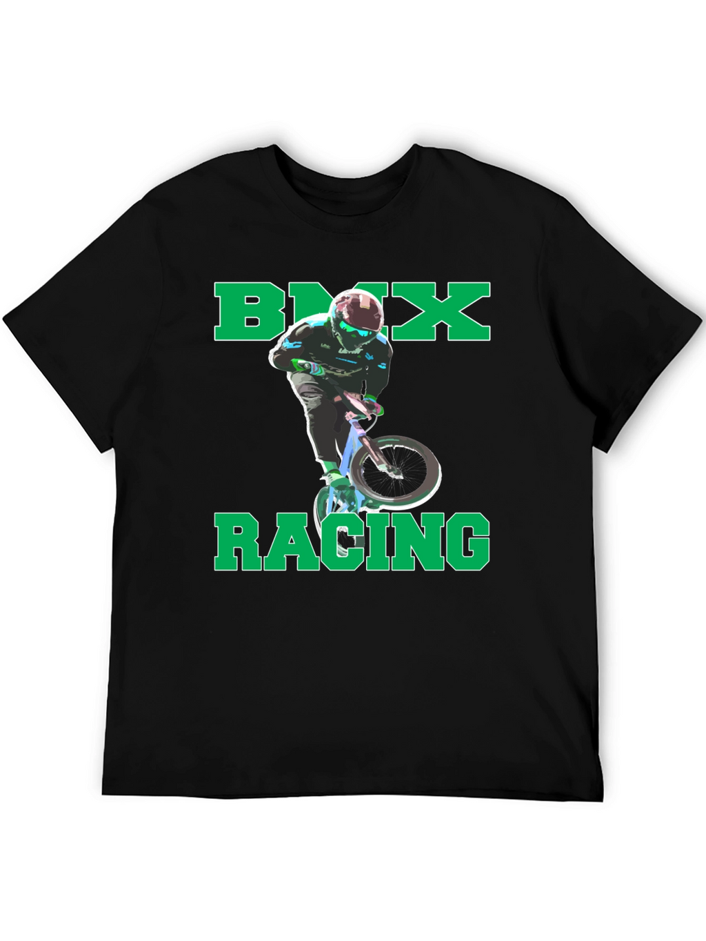 BMX Racing Graphic T-Shirt - Cool Rider Design