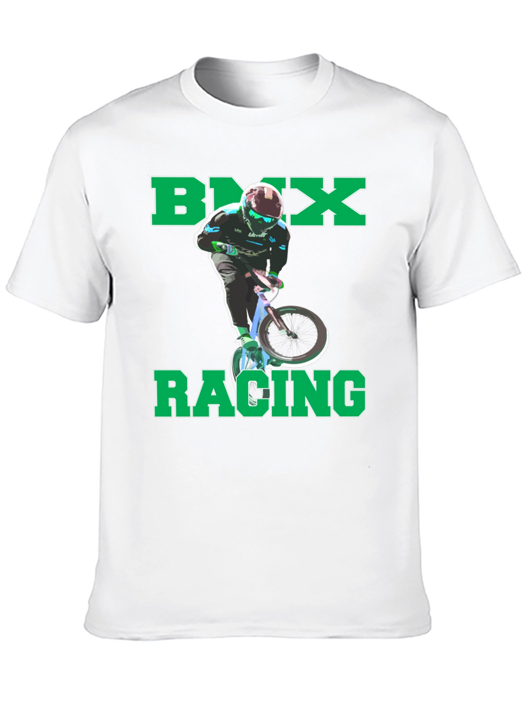 BMX Racing Graphic T-Shirt - Cool Rider Design