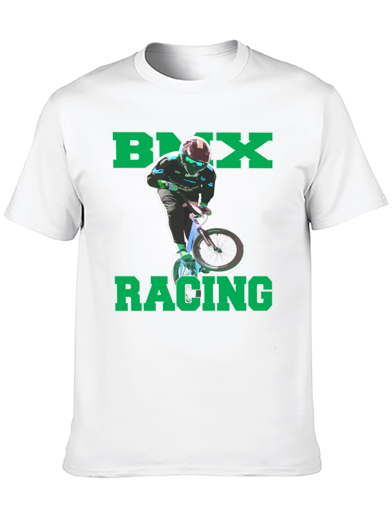 BMX Racing Graphic T-Shirt - Cool Rider Design