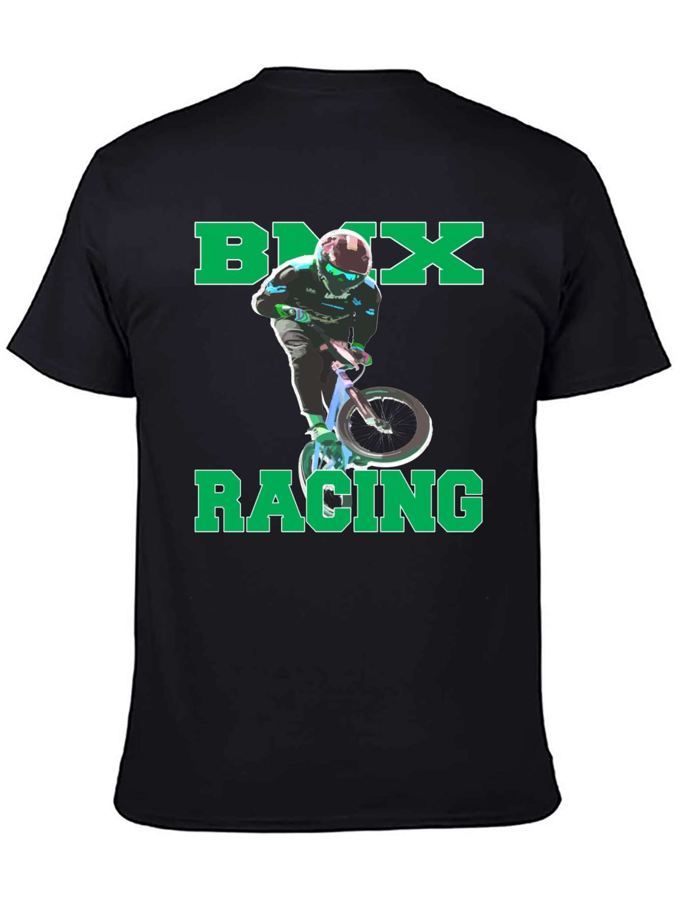 BMX Racing Graphic T-Shirt - Cool Rider Design
