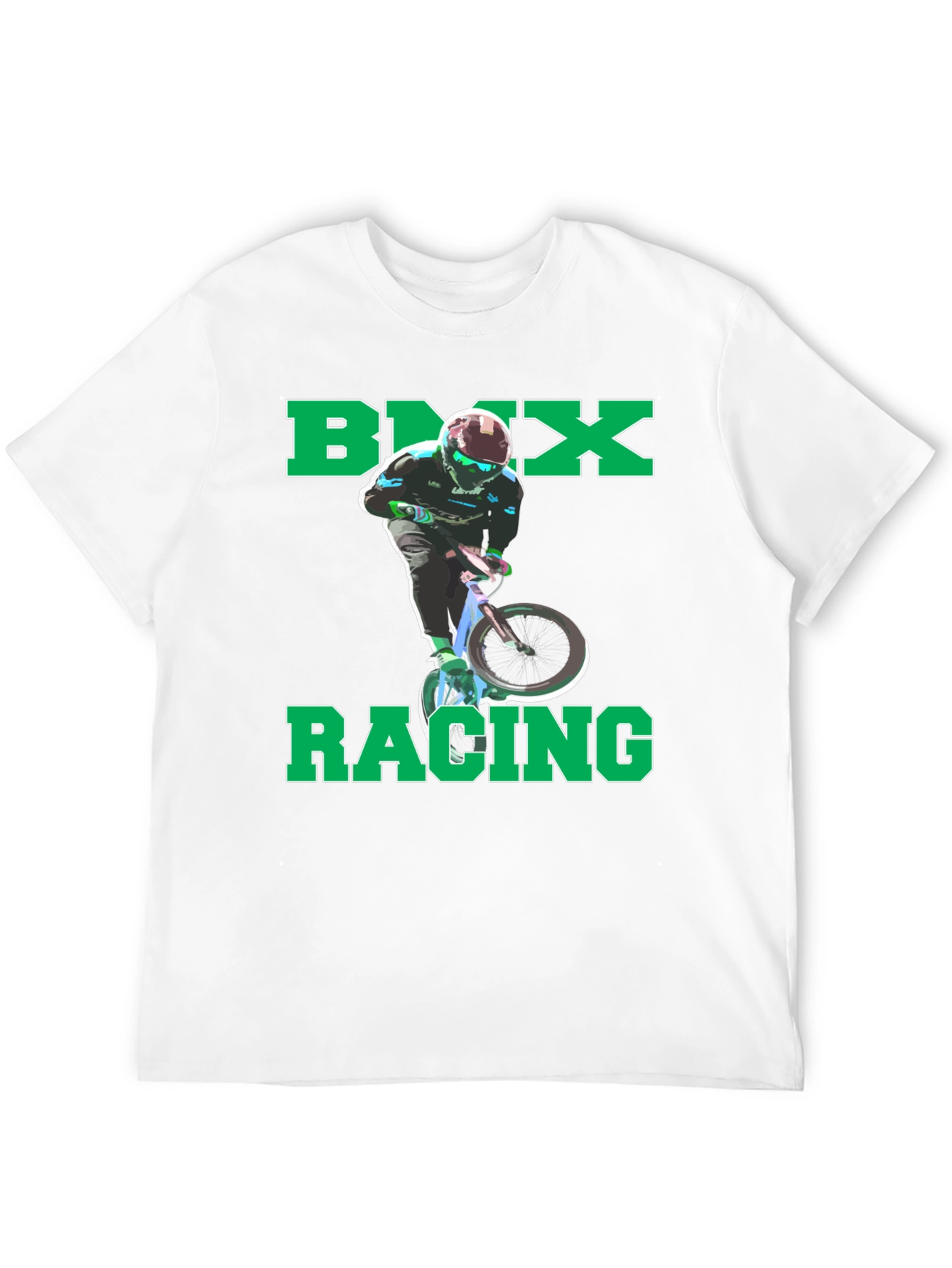 BMX Racing Graphic T-Shirt - Cool Rider Design