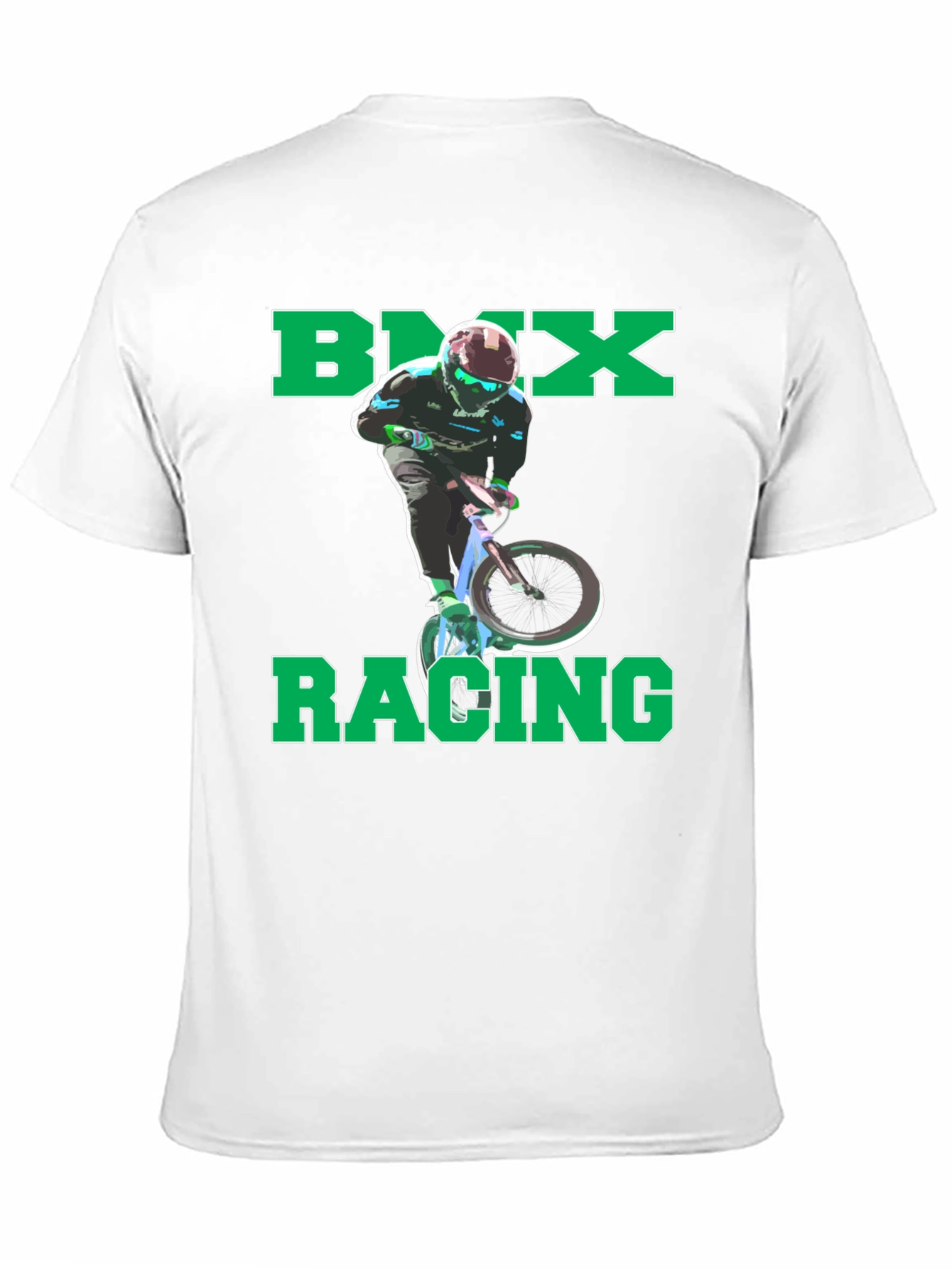 BMX Racing Graphic T-Shirt - Cool Rider Design