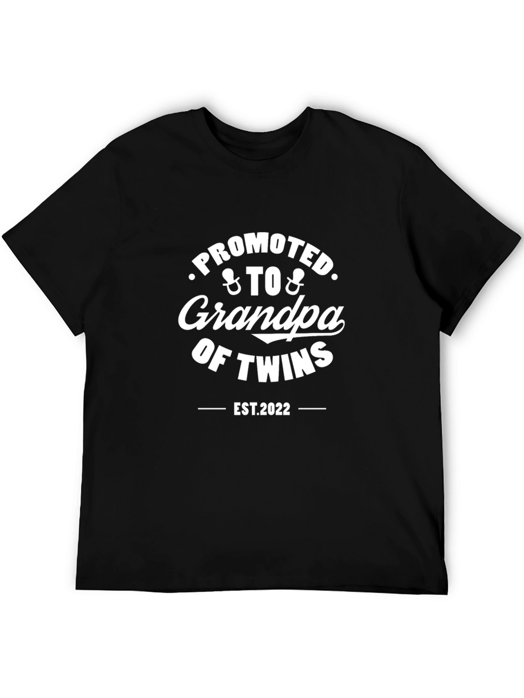 Promoted to Grandpa of Twins EST 2022 T-Shirt