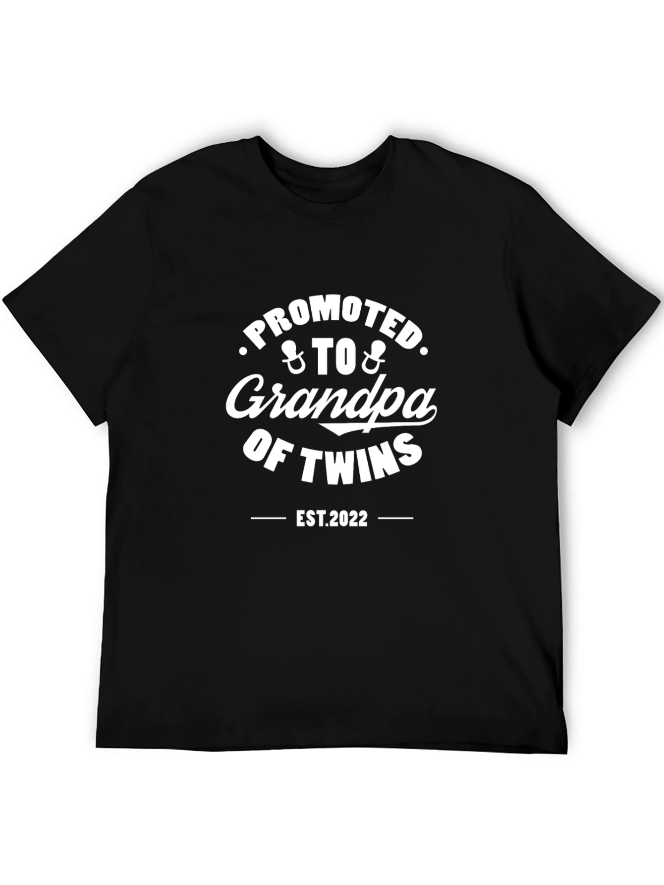 Promoted to Grandpa of Twins EST 2022 T-Shirt