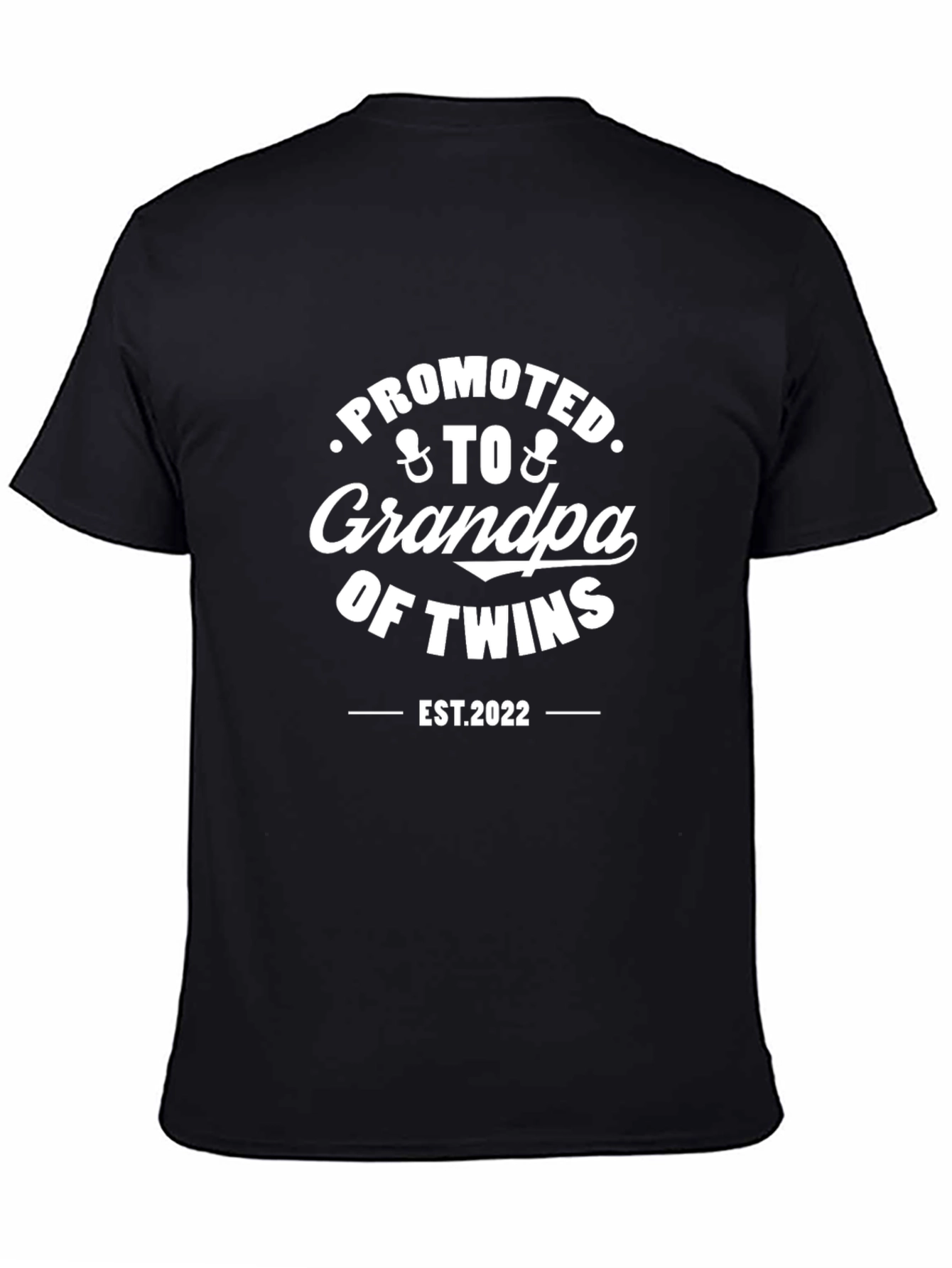 Promoted to Grandpa of Twins EST 2022 T-Shirt