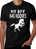 My BFF Has Hooves T-Shirt Horse Lover Tee