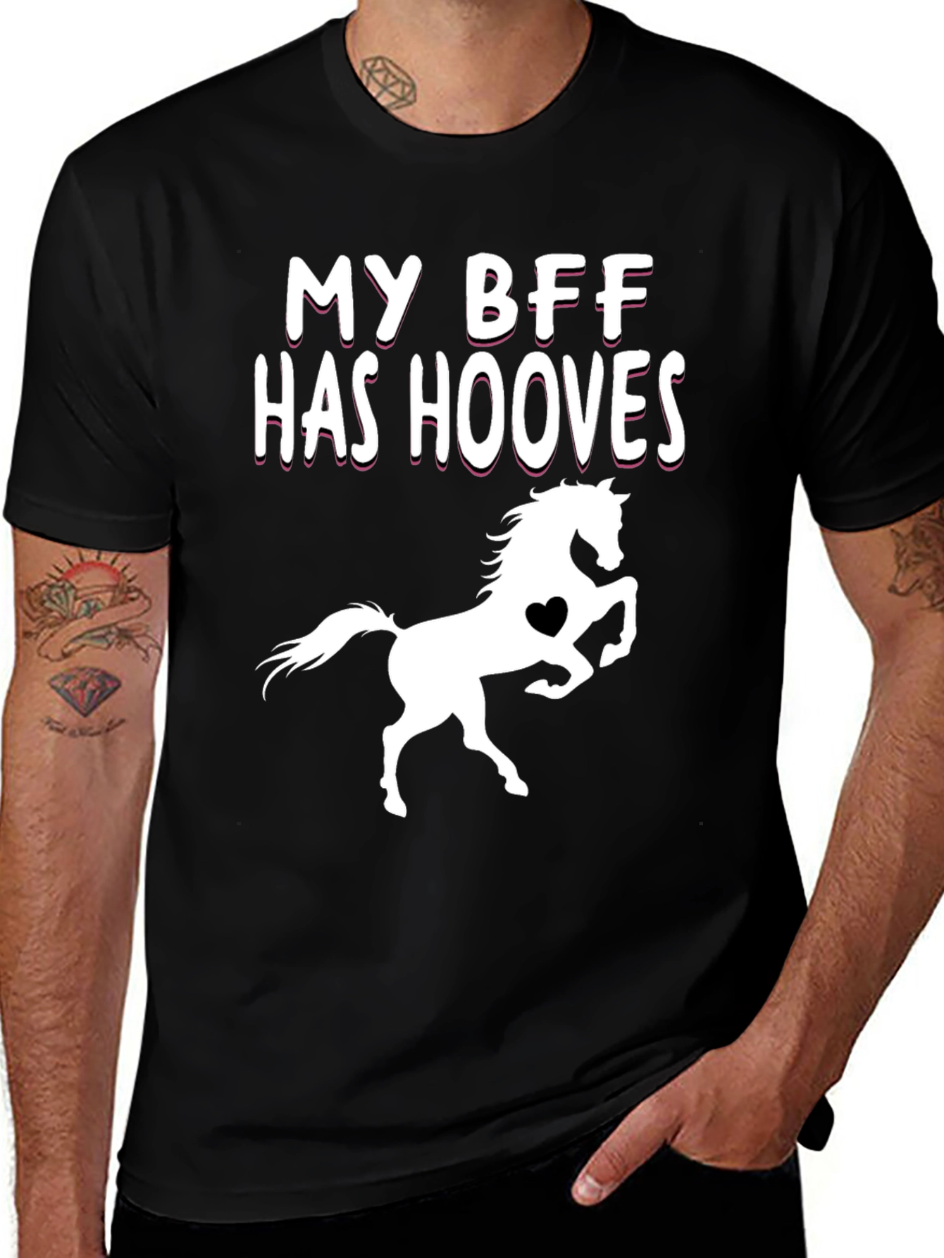 My BFF Has Hooves T-Shirt Horse Lover Tee