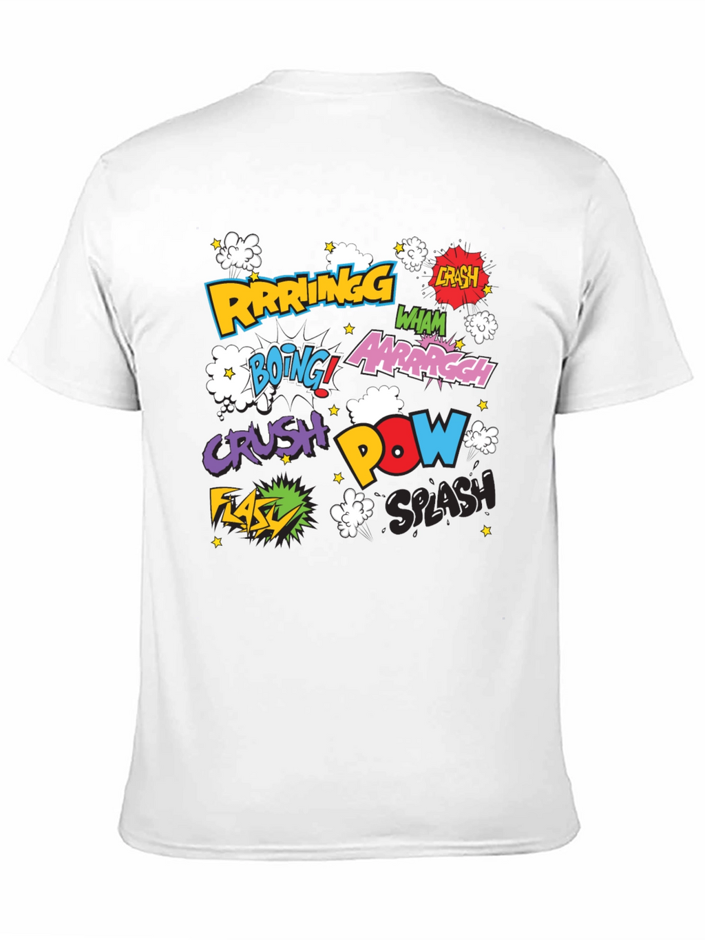 Comic Book Style Sound Effects Graphic T-Shirt