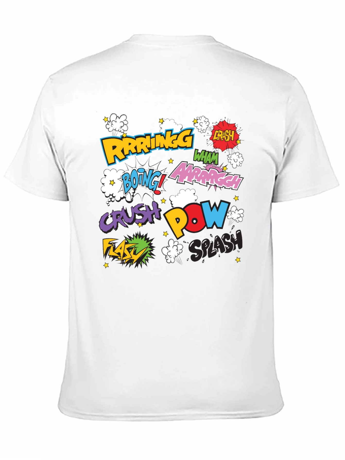 Comic Book Style Sound Effects Graphic T-Shirt