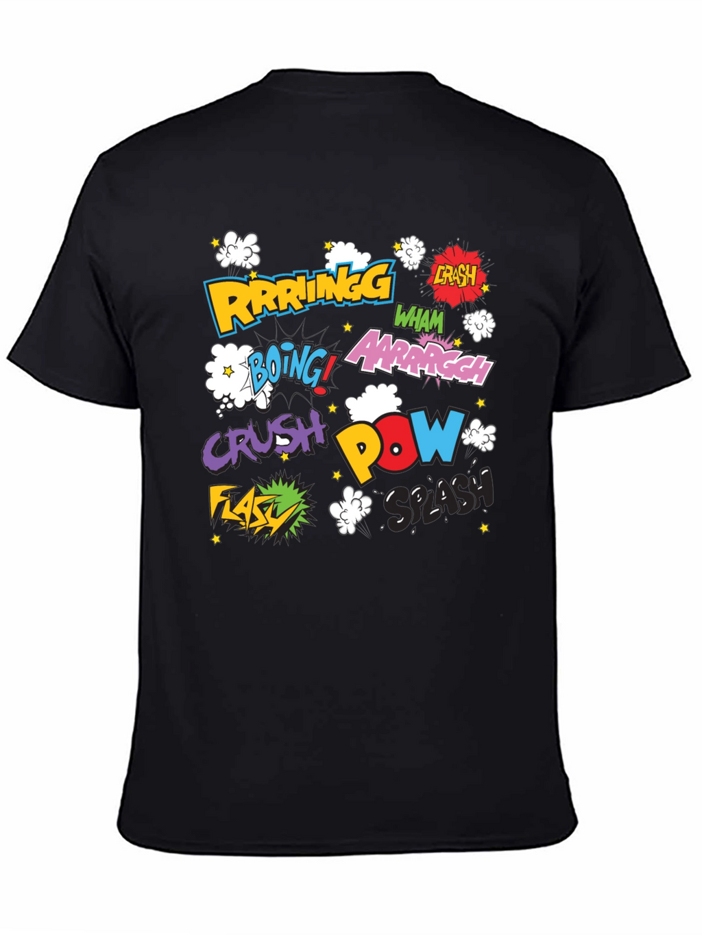 Comic Book Style Sound Effects Graphic T-Shirt