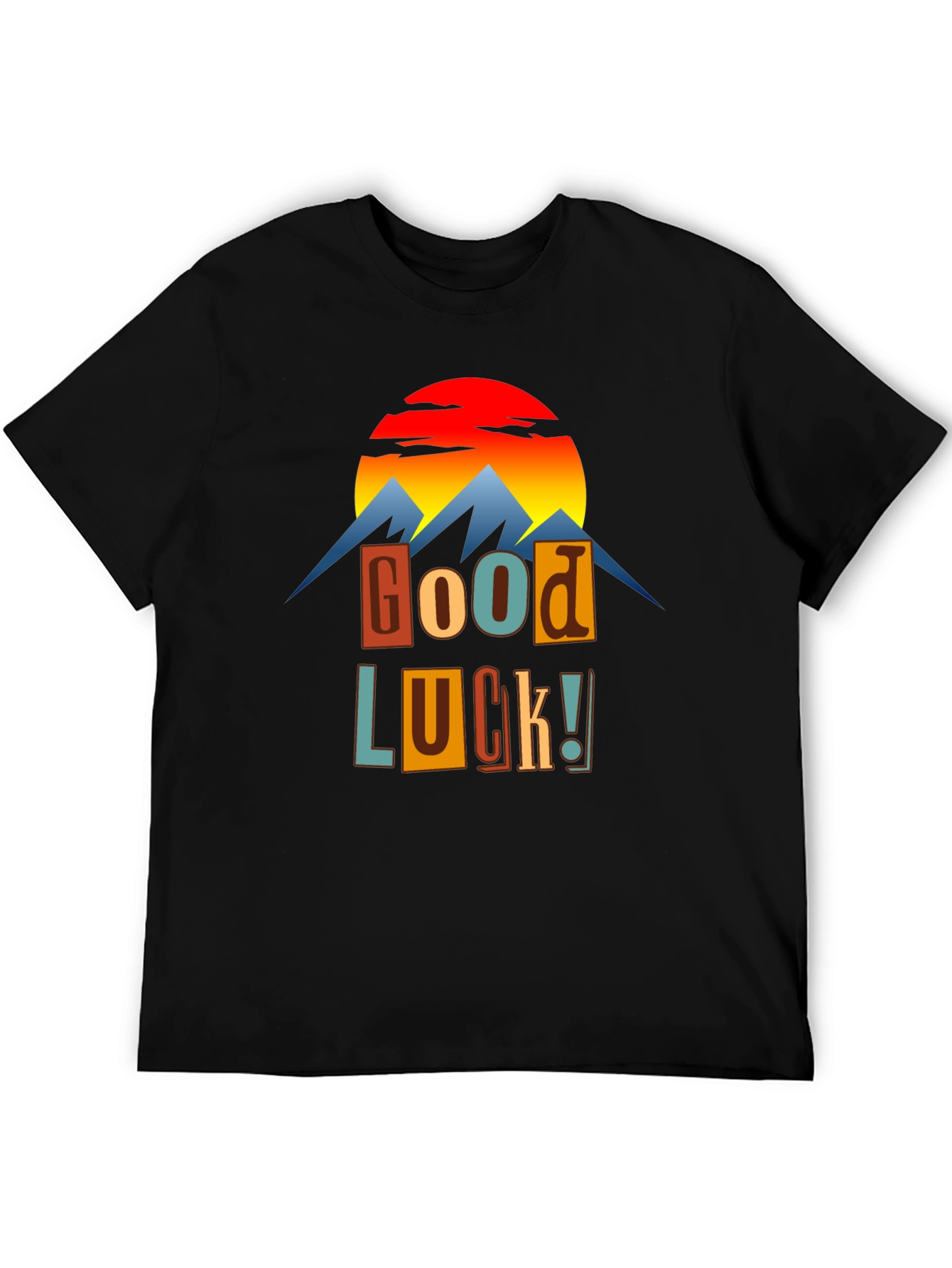 Good Luck Graphic Tee - Mountains & Sunset