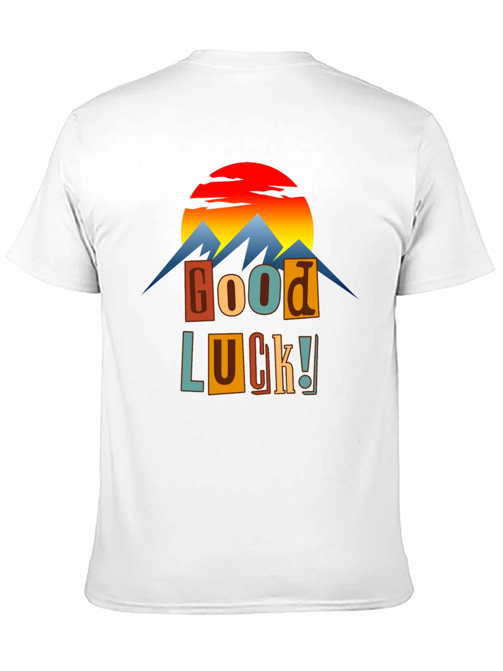 Good Luck Graphic Tee - Mountains & Sunset