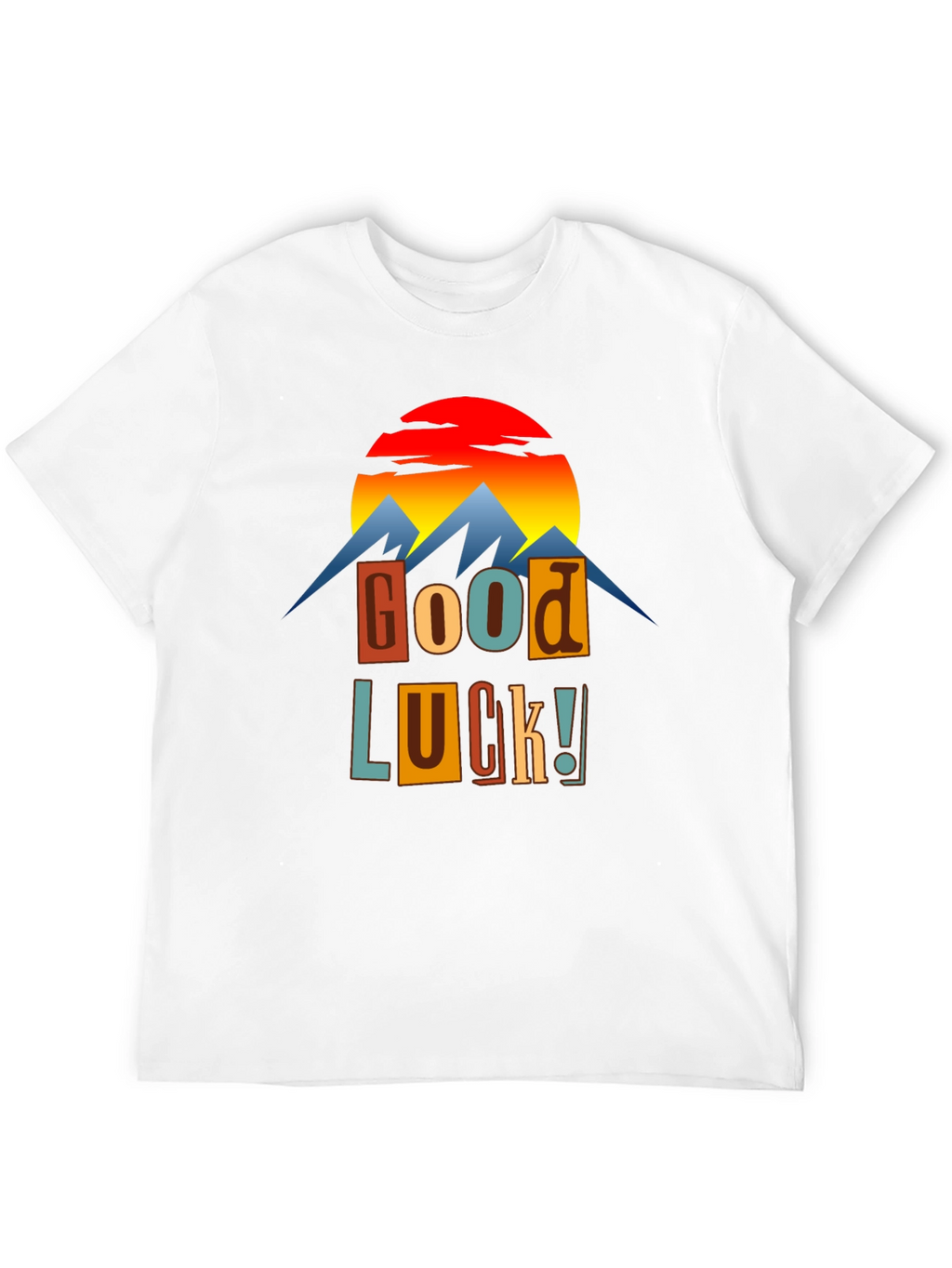 Good Luck Graphic Tee - Mountains & Sunset
