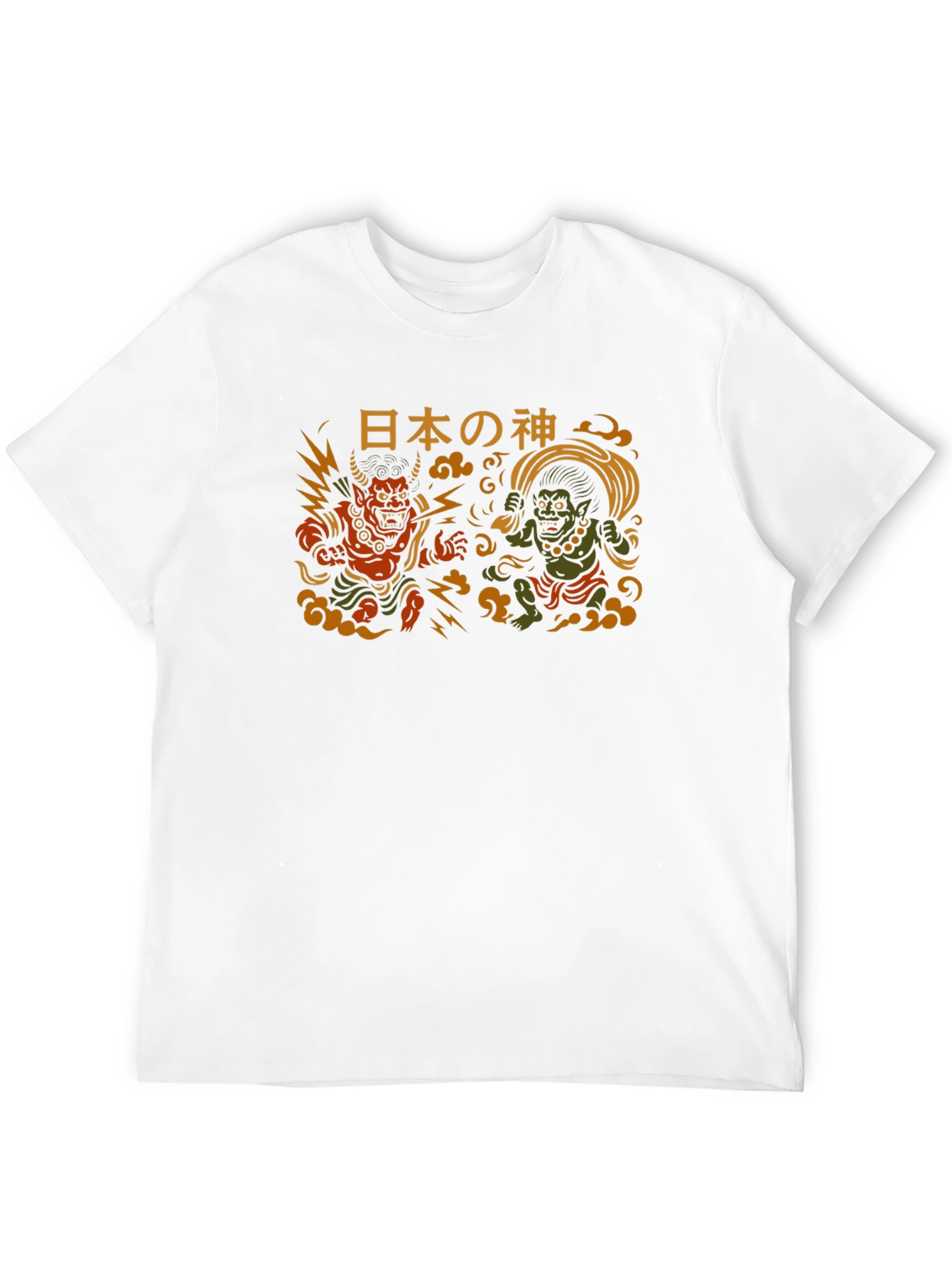 Japanese Gods Raijin and Fujin T-Shirt