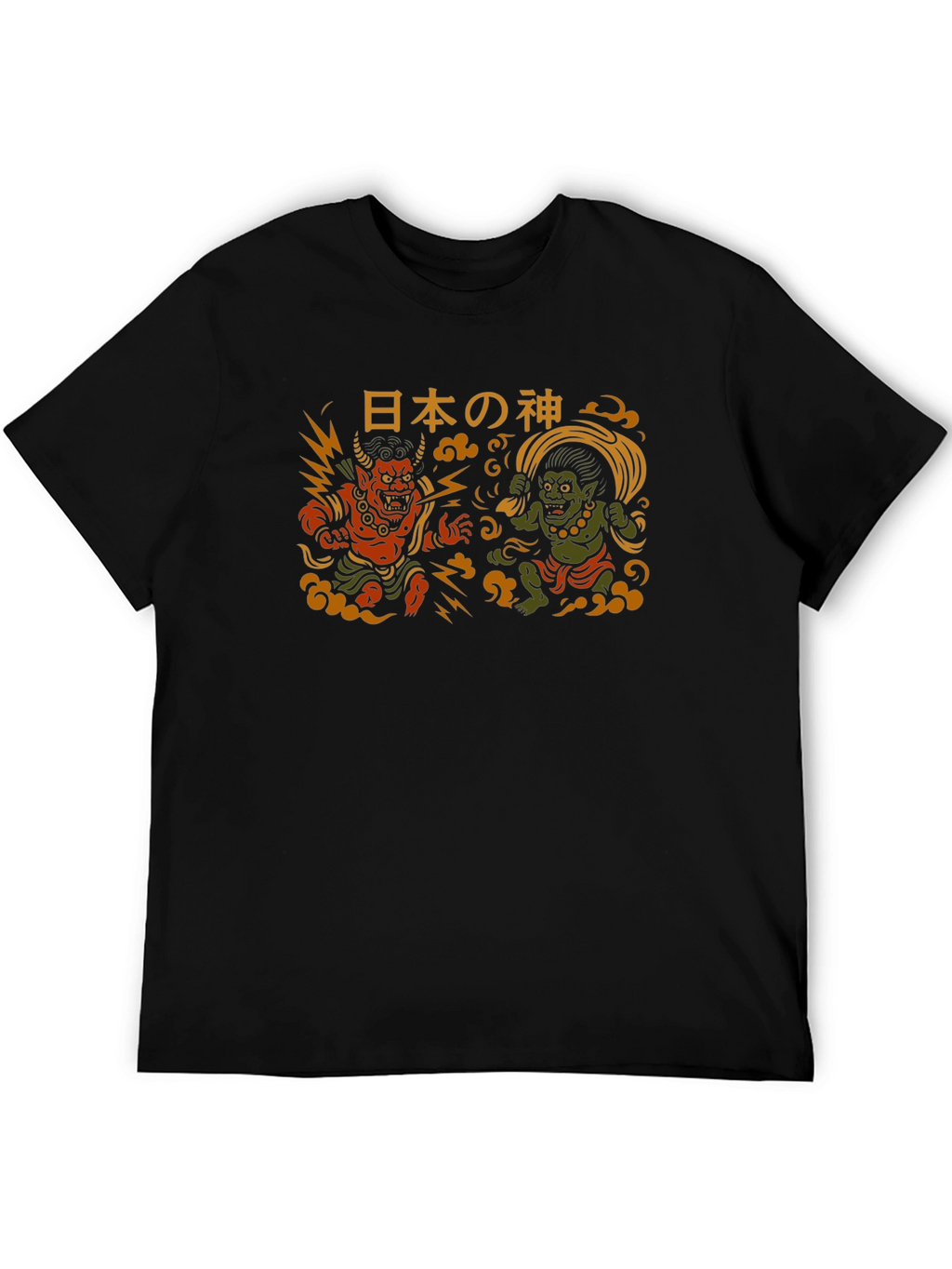 Japanese Gods Raijin and Fujin T-Shirt