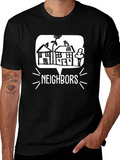 Neighbors Graphic T-Shirt - Black