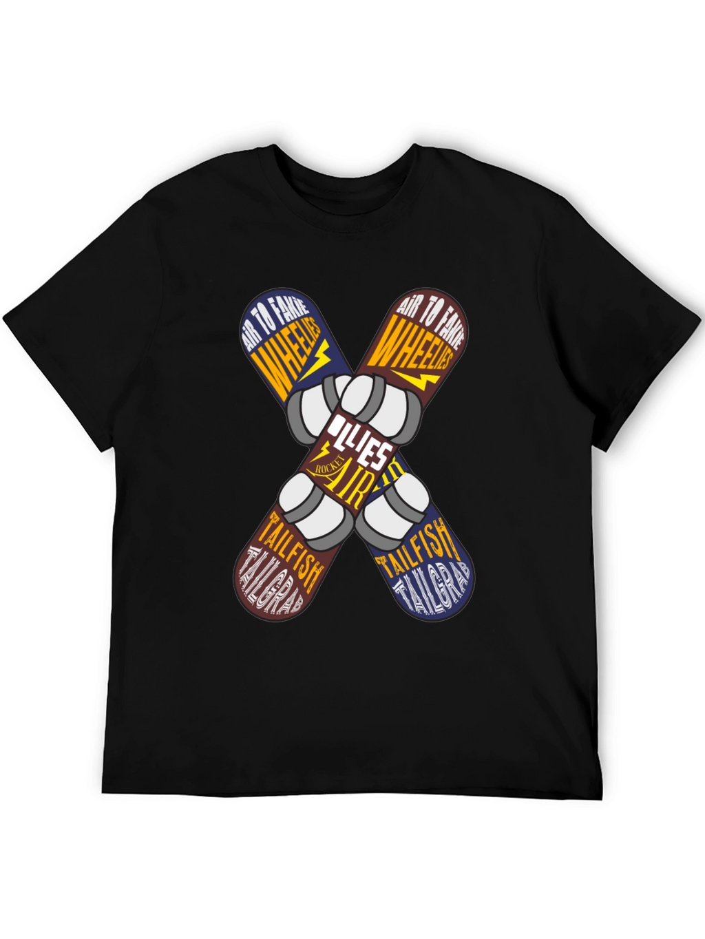 Skateboard Trick List Graphic Tee