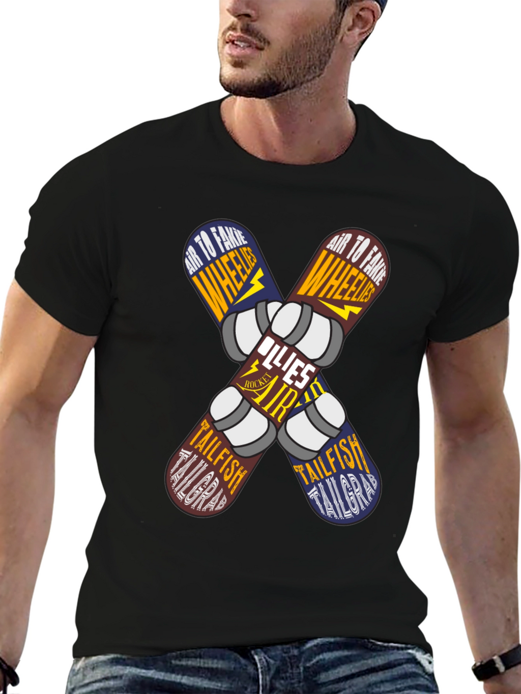 Skateboard Trick List Graphic Tee